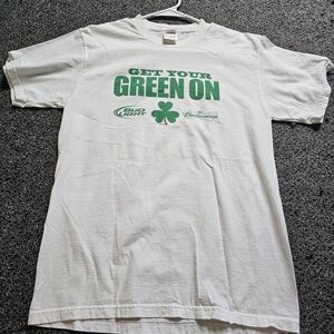 Y2K Bud Light "Get Your Green On" T Shirt